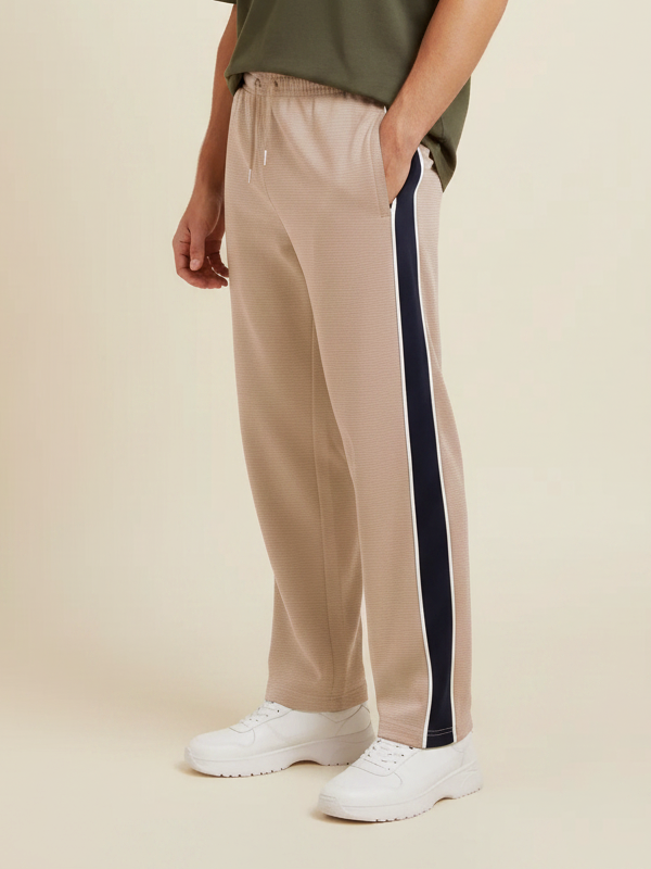 Stylish Regular Fit Summer Trouser For Men-Beige-NST36