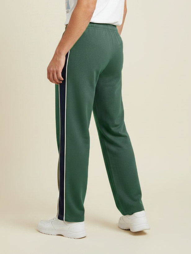 Stylish Regular Fit Single Jersey Summer Trouser For Men-Olive Green-NST20