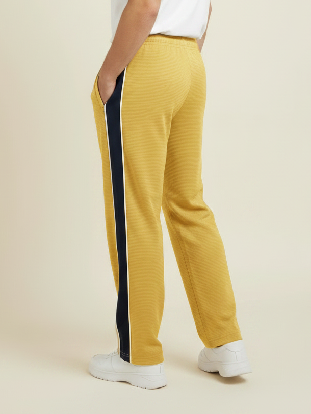 Stylish Regular Fit Summer Trouser For Men-Yellow-NST49