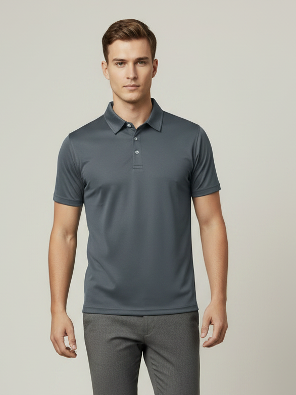 Rawgear Summer Dry Fit Polo Shirt For Men-Grey-BE9893
