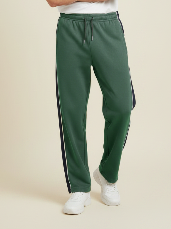 Stylish Regular Fit Single Jersey Summer Trouser For Men-Olive Green-NST20