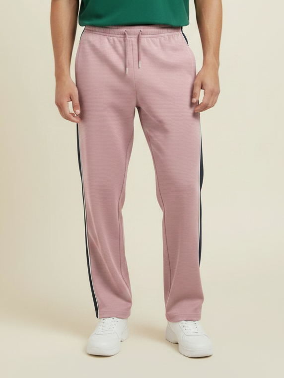 Stylish Regular Fit Summer Trouser For Men-Blush Pink-NST32