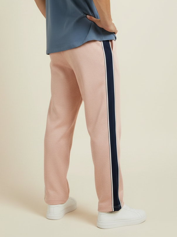 Stylish Regular Fit Summer Trouser For Men-Peach-NST35