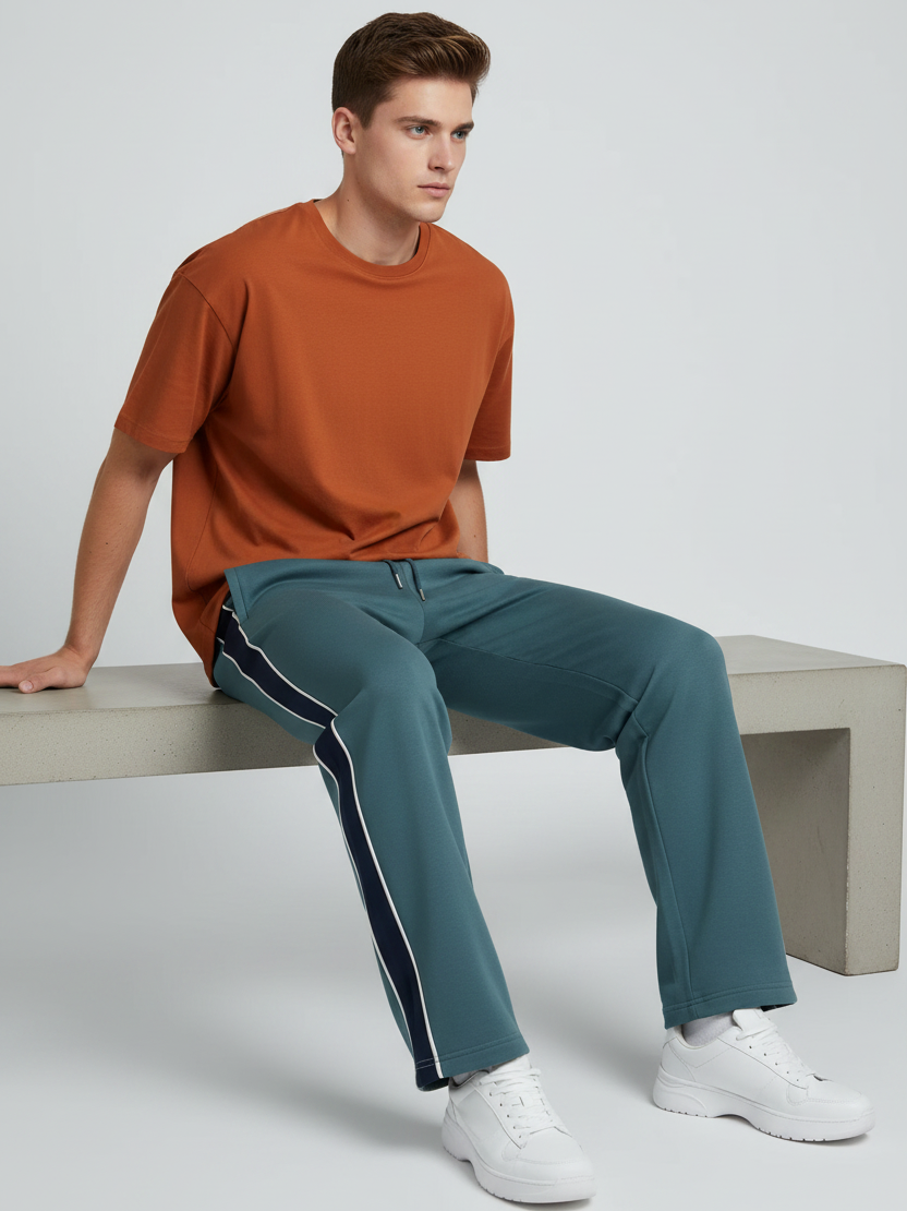 Stylish Regular Fit Summer Trouser For Men-Slate Grey-NST29
