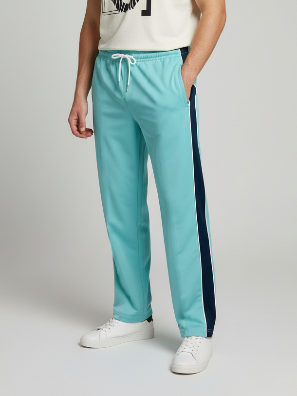 Stylish Regular Fit Single Jersey Summer Trouser For Men-Sky Blue-NST03