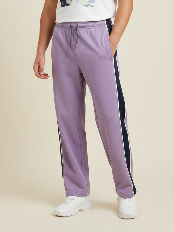 Stylish Regular Fit Single Jersey Summer Trouser For Men-Light Purple-NST19