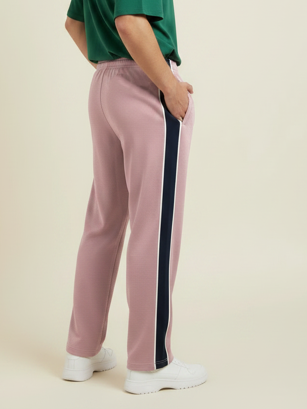 Stylish Regular Fit Summer Trouser For Men-Blush Pink-NST32
