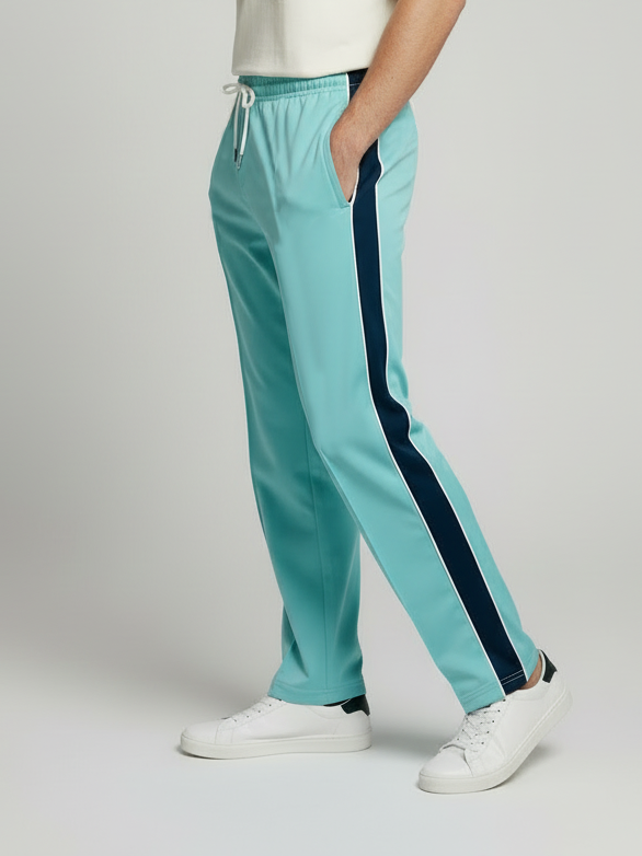 Stylish Regular Fit Single Jersey Summer Trouser For Men-Sky Blue-NST03