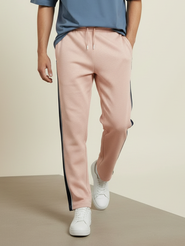 Stylish Regular Fit Summer Trouser For Men-Peach-NST35