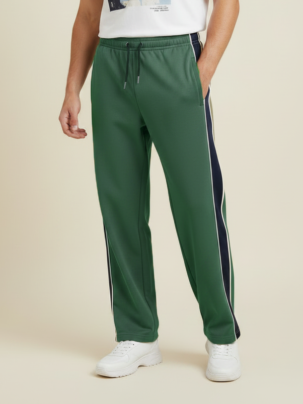 Stylish Regular Fit Single Jersey Summer Trouser For Men-Olive Green-NST20