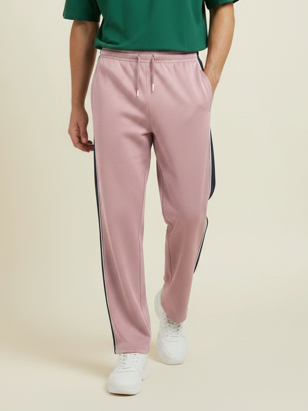 Stylish Regular Fit Summer Trouser For Men-Blush Pink-NST32