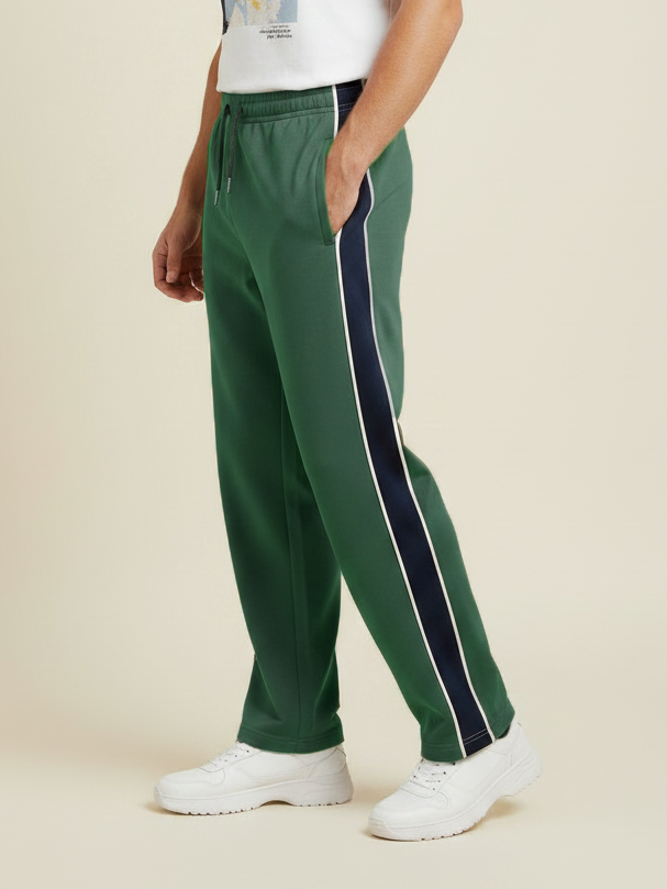 Stylish Regular Fit Single Jersey Summer Trouser For Men-Olive Green-NST20