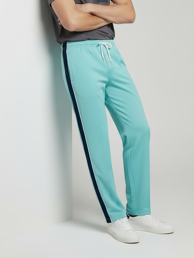 Stylish Regular Fit Single Jersey Summer Trouser For Men-Sky Blue-NST03