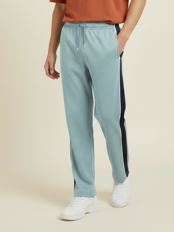 Stylish Regular Fit Summer Trouser For Men-Tale Blue-NST33