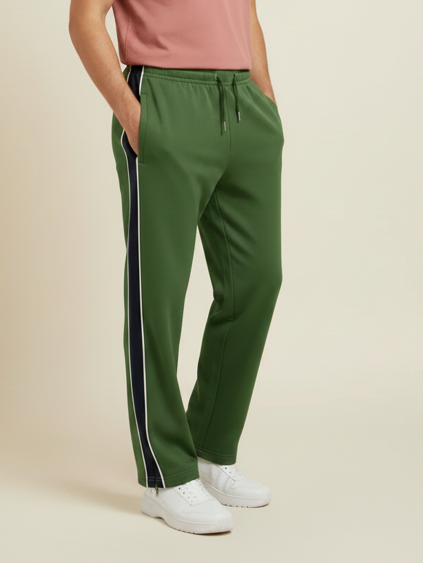 Stylish Regular Fit Summer Trouser For Men-Forest Green-NST27