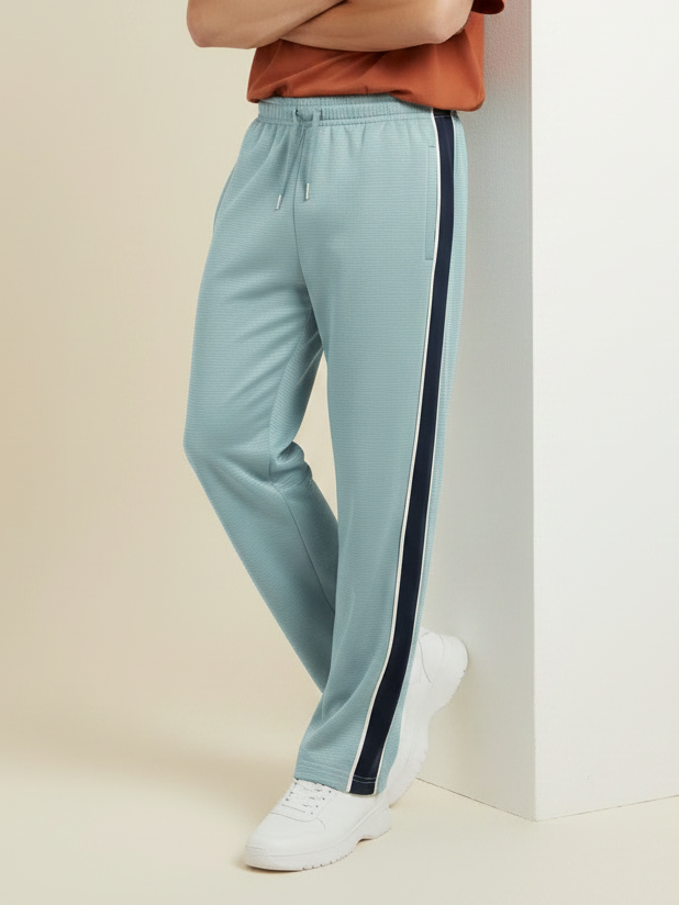 Stylish Regular Fit Summer Trouser For Men-Tale Blue-NST33