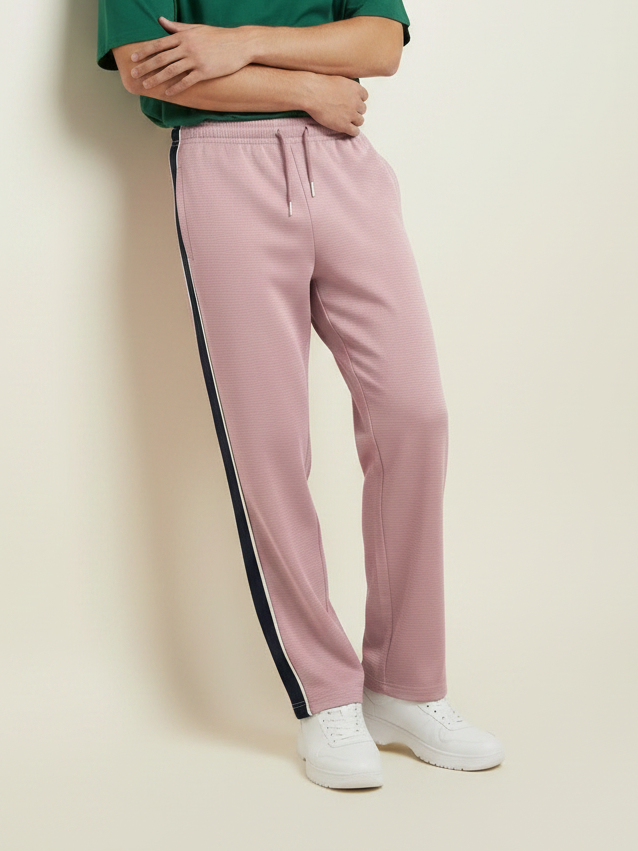 Stylish Regular Fit Summer Trouser For Men-Blush Pink-NST32