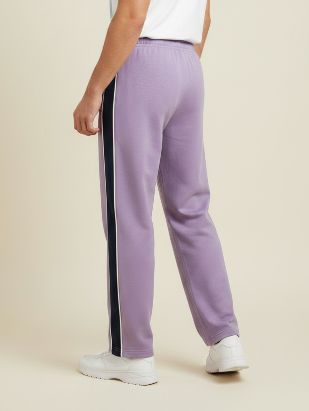 Stylish Regular Fit Single Jersey Summer Trouser For Men-Light Purple-NST19
