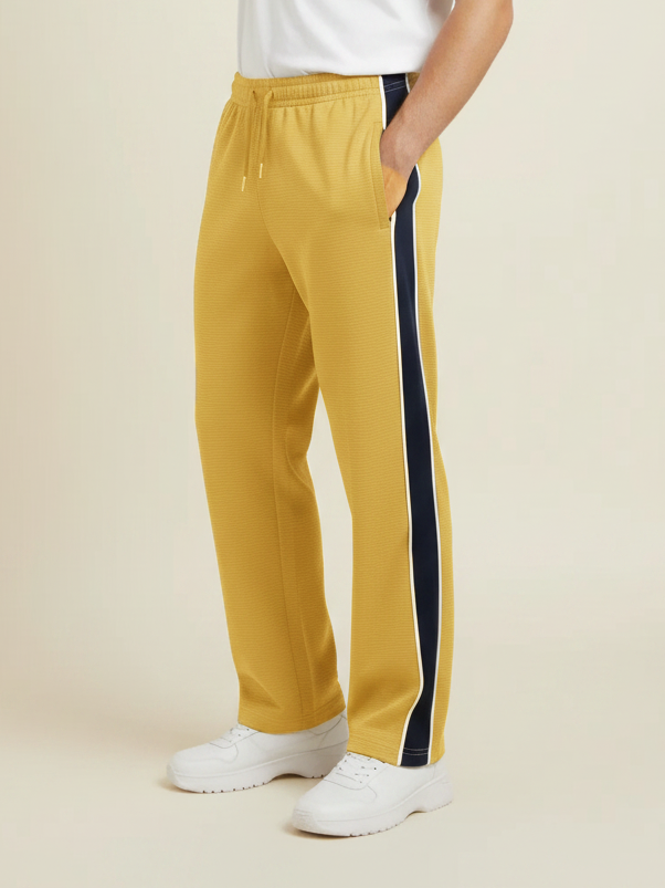 Stylish Regular Fit Summer Trouser For Men-Yellow-NST49