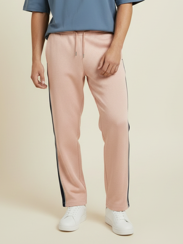Stylish Regular Fit Summer Trouser For Men-Peach-NST35
