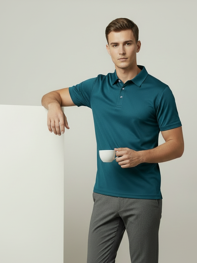 Rawgear Summer Dry Fit Polo Shirt For Men-Zinc-BE2163