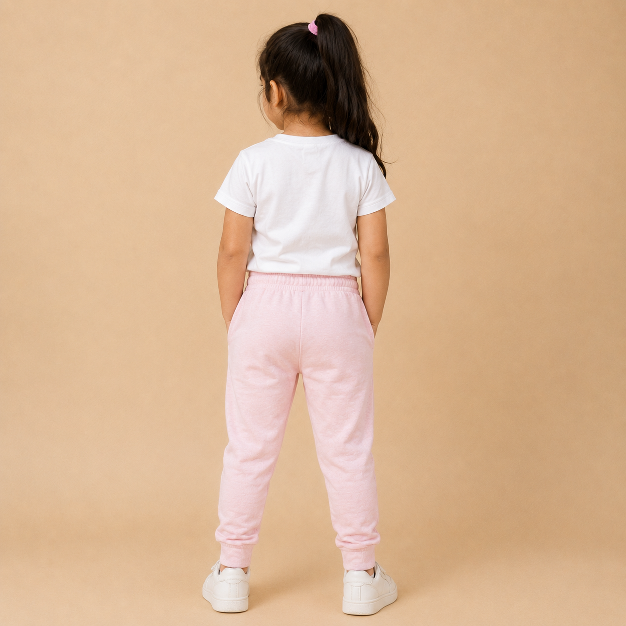 Kids Light Pink Jogger Pants – Soft & Comfortable Casual Trouser na165