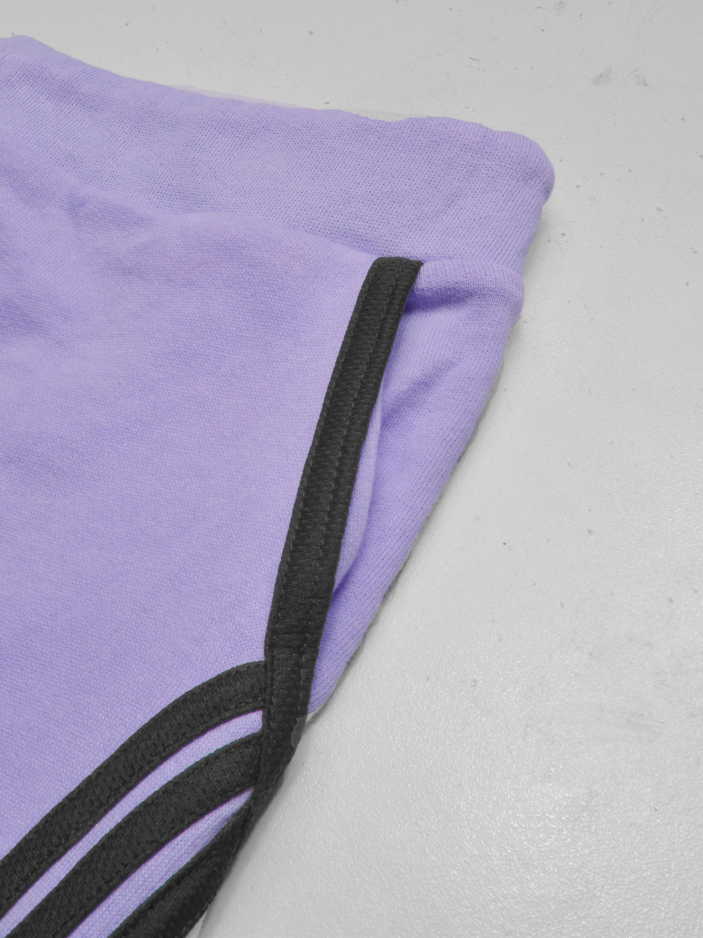 Summer Jersey Slim Fit Bermuda Short For Men-Light Purple with Stripes-SP1774/RT2435