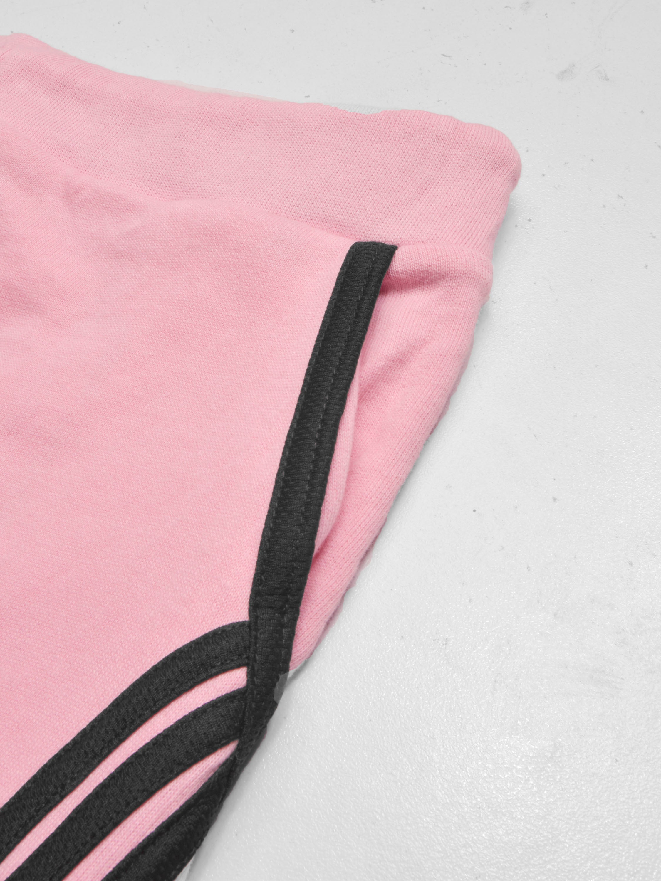 Summer Jersey Slim Fit Bermuda Short For Men-Pink with Stripes-SP1771/RT2432
