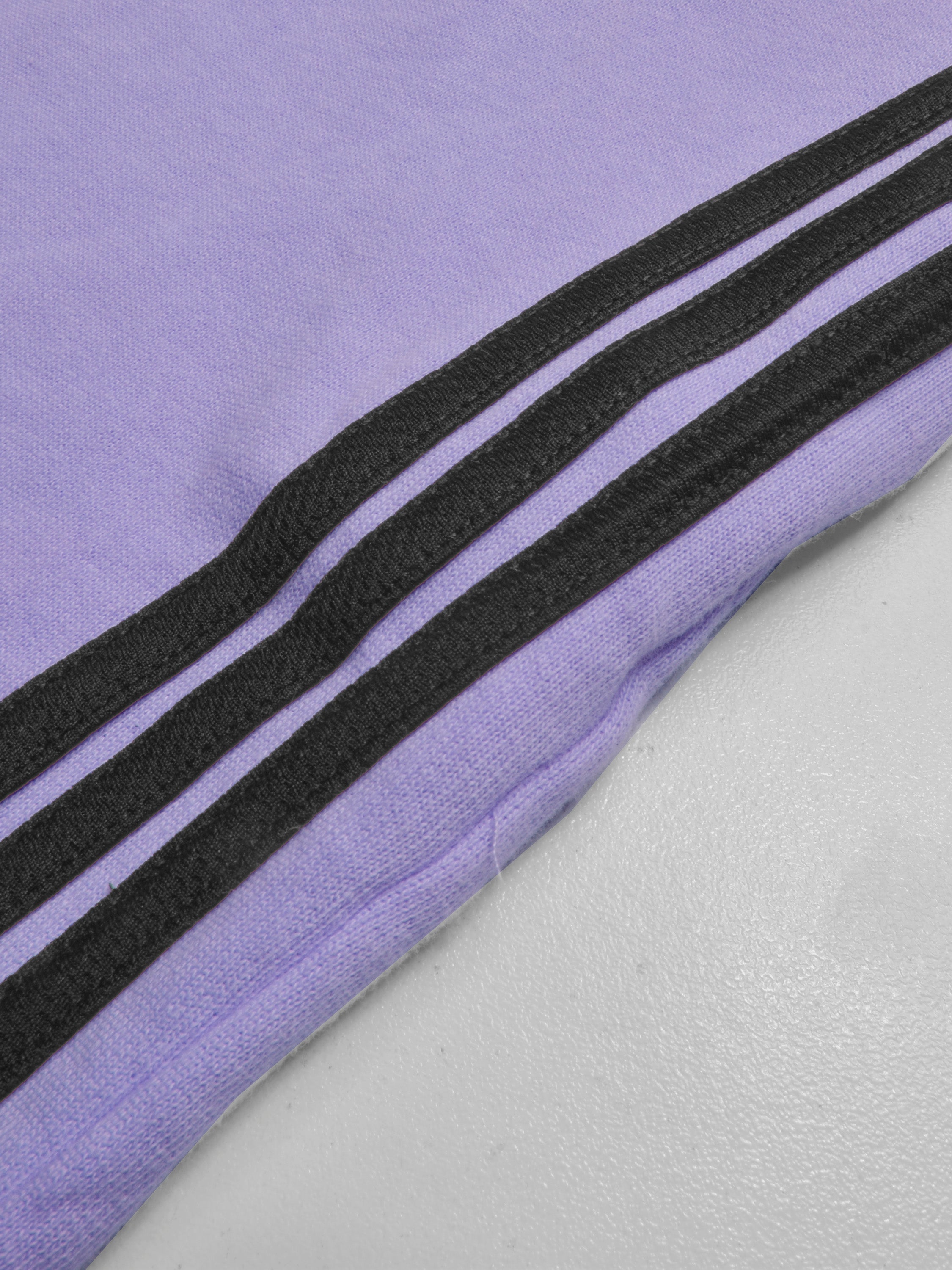 Summer Jersey Slim Fit Bermuda Short For Men-Light Purple with Stripes-SP1774/RT2435