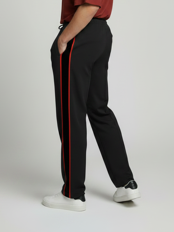 Stylish Regular Fit Summer Trouser For Men-Black-NST44