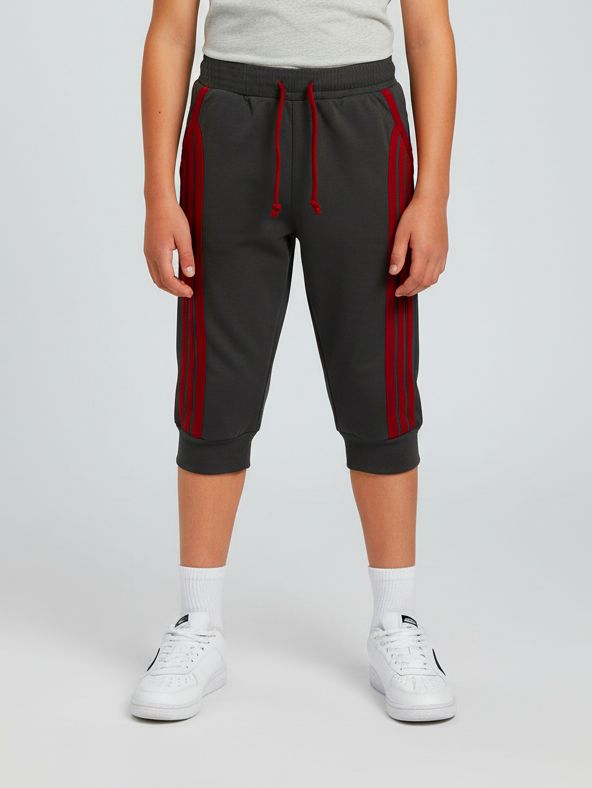 Summer Jersey Slim Fit Short For Kids-Black-NSK06
