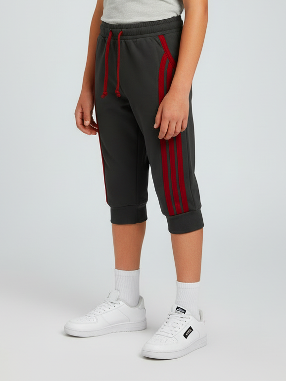 Summer Jersey Slim Fit Short For Kids-Black-NSK06