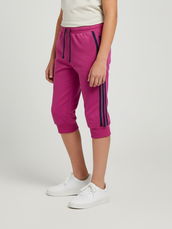 Summer Jersey Slim Fit Short For Kids-Pink-NSK07