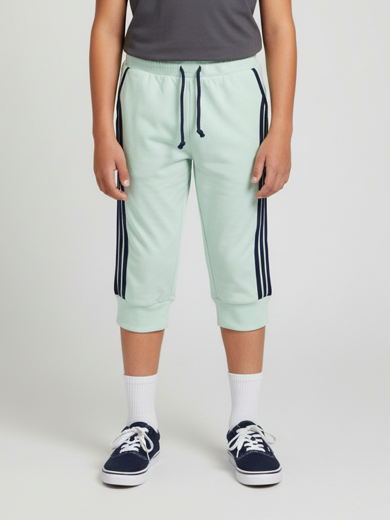 Summer Jersey Slim Fit Short For Kids-Light Sea Green-NSK02