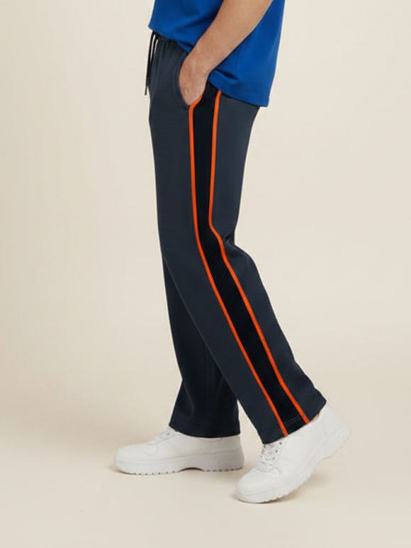 Stylish Regular Fit Summer Trouser For Men-Dark Navy-NST46