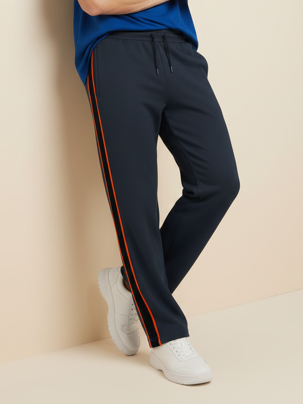 Stylish Regular Fit Summer Trouser For Men-Dark Navy-NST46