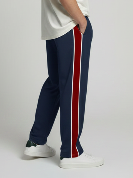 Stylish Regular Fit Summer Trouser For Men-Dark Navy-NST43