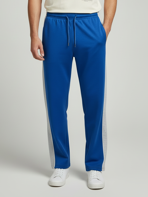 Stylish Regular Fit Single Jersey Summer Trouser For Men-Royal Blue-NST09