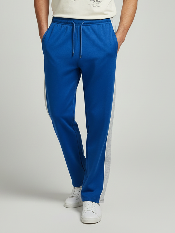 Stylish Regular Fit Single Jersey Summer Trouser For Men-Royal Blue-NST09