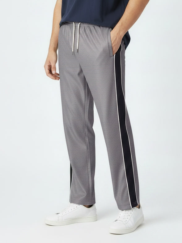 Stylish Regular Fit Summer Trouser For Men-Dark Grey With Lining-NST52