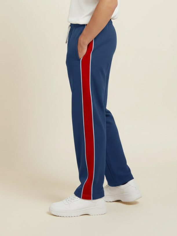 Stylish Regular Fit Summer Trouser For Men-Bond Blue-NST51
