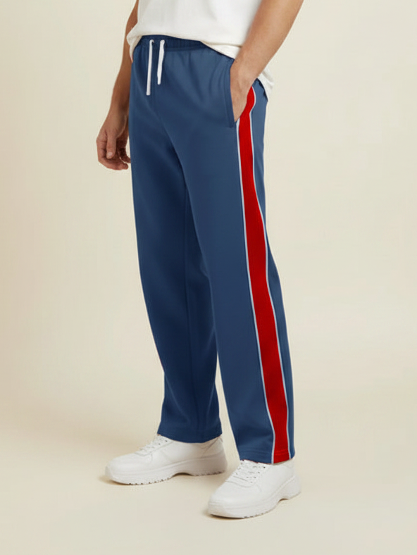 Stylish Regular Fit Summer Trouser For Men-Bond Blue-NST51