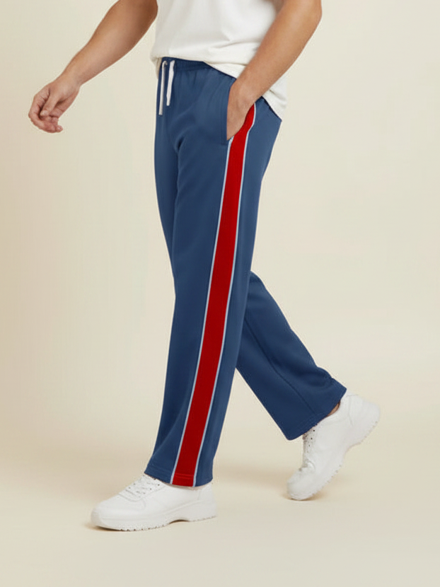 Stylish Regular Fit Summer Trouser For Men-Bond Blue-NST51