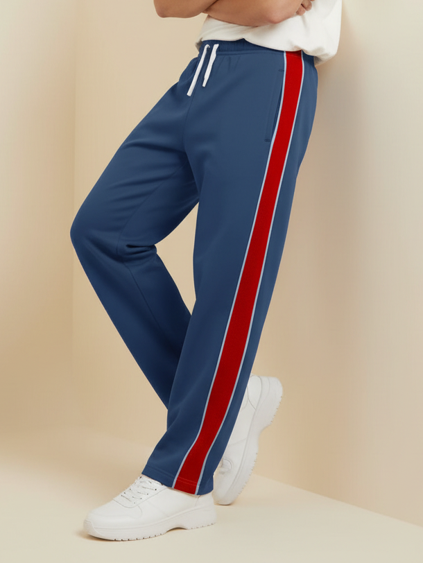 Stylish Regular Fit Summer Trouser For Men-Bond Blue-NST51