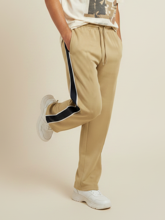 Stylish Regular Fit Summer Trouser For Men-Golden-NST18
